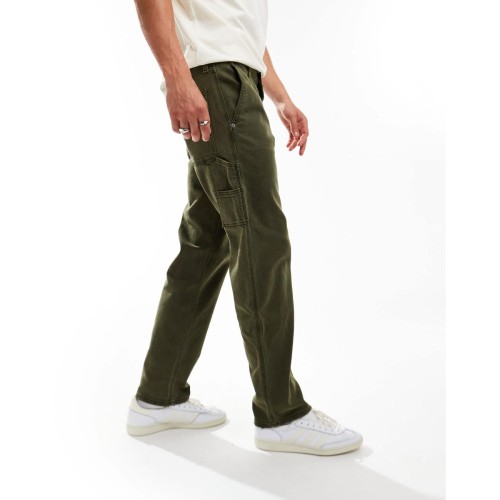 Jean charpentier coupe ample - délavage moyen Hollister pour homme en coloris Vert